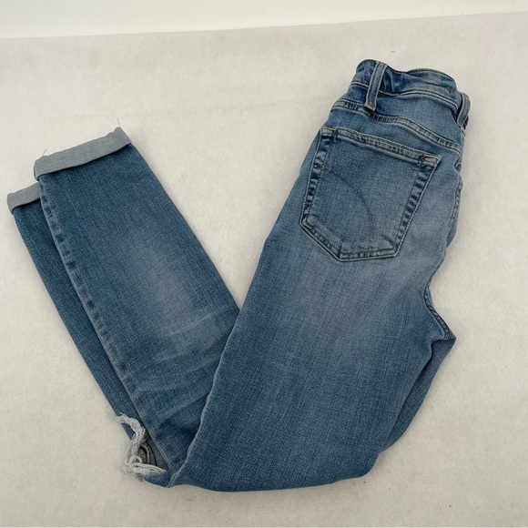 Joe's Jeans Denim - JOES JEANS Women’s The Bella 11” high rise skinny crop distressed denim jeans 25